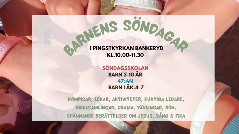 Välkomna barn & familjer på söndagar